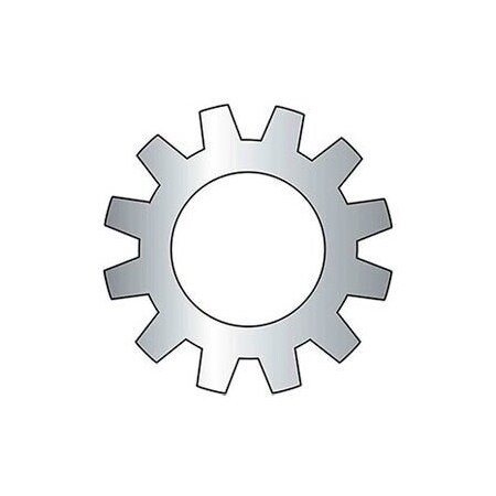 Titan Fasteners External Tooth Lock Washer, Steel, Zinc Plated Finish BGA03